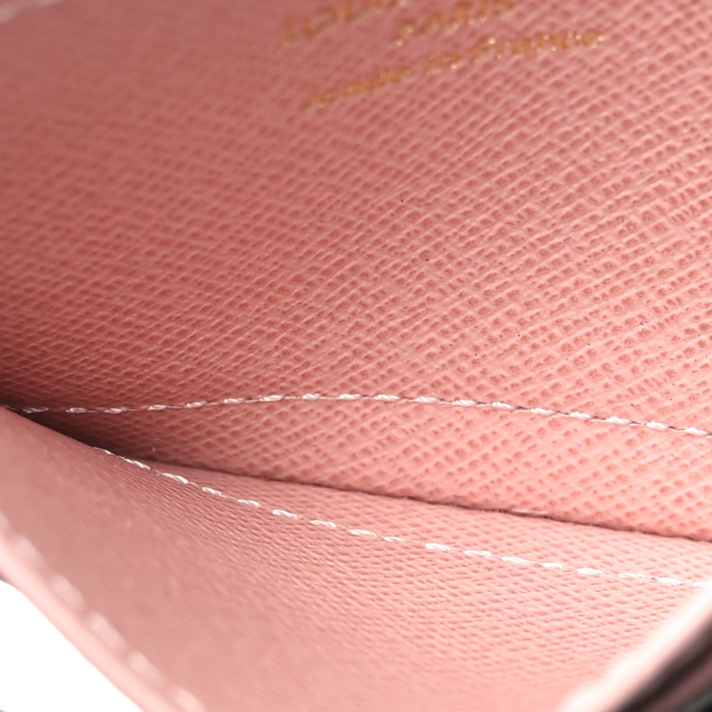 Monogram LV Charms Card Holder Rose Ballerine