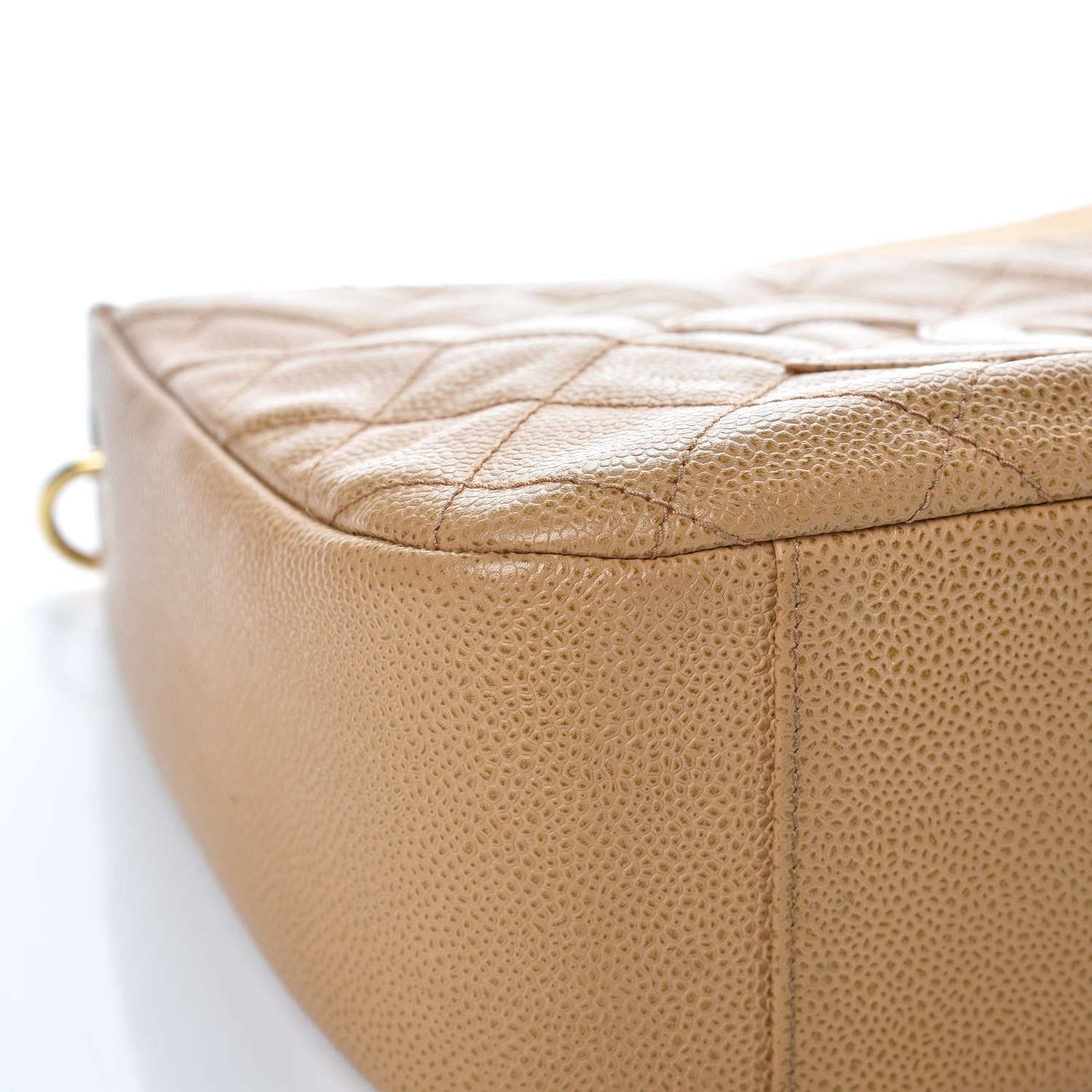 Chanel Caviar Quilted Timeless CC Shoulder Bag Beige 9 of 22