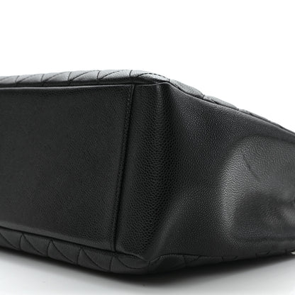 Chanel Caviar Quilted Grand Shopping Tote GST Black 9 of 11