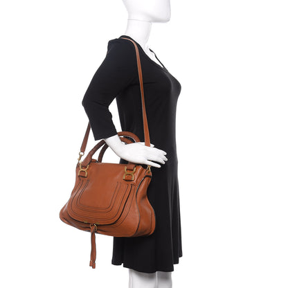 Chloe Calfskin Medium Marcie Satchel Tan 2 of 10