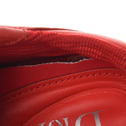 Christian Dior Calfskin Technical Canvas Embroidered Dior Fusion Sneakers 35 Rouge 8 of 10