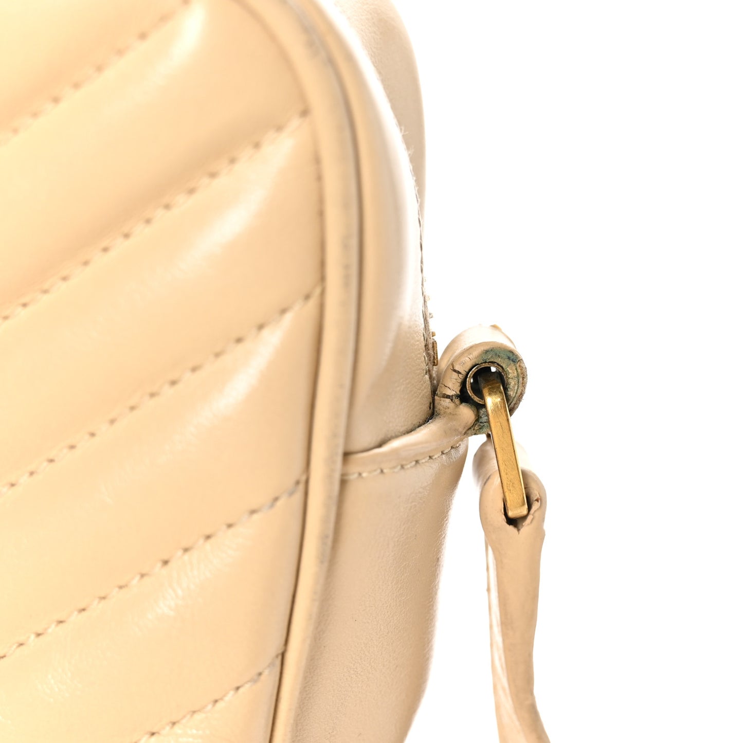 Calfskin Matelasse Monogram Lou Camera Bag Dark Beige