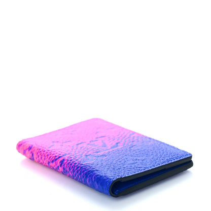 Louis Vuitton Taurillon Illusion Pocket Organizer Bleu Rose 4 of 8