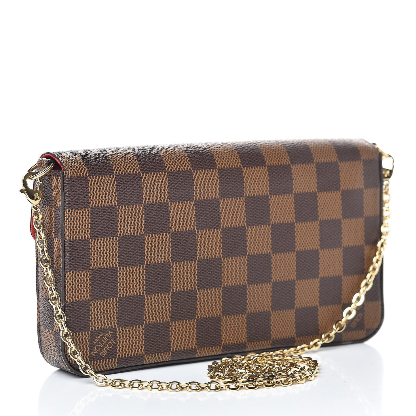 Damier Ebene Pochette Felicie Chain Wallet