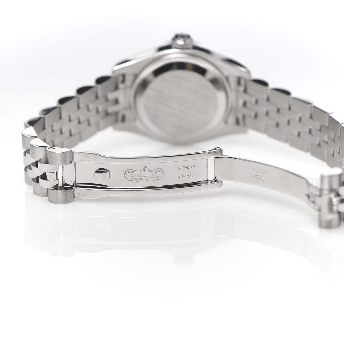Stainless Steel 18K White Gold 26mm Oyster Perpetual Datejust Watch Black Roman 179174