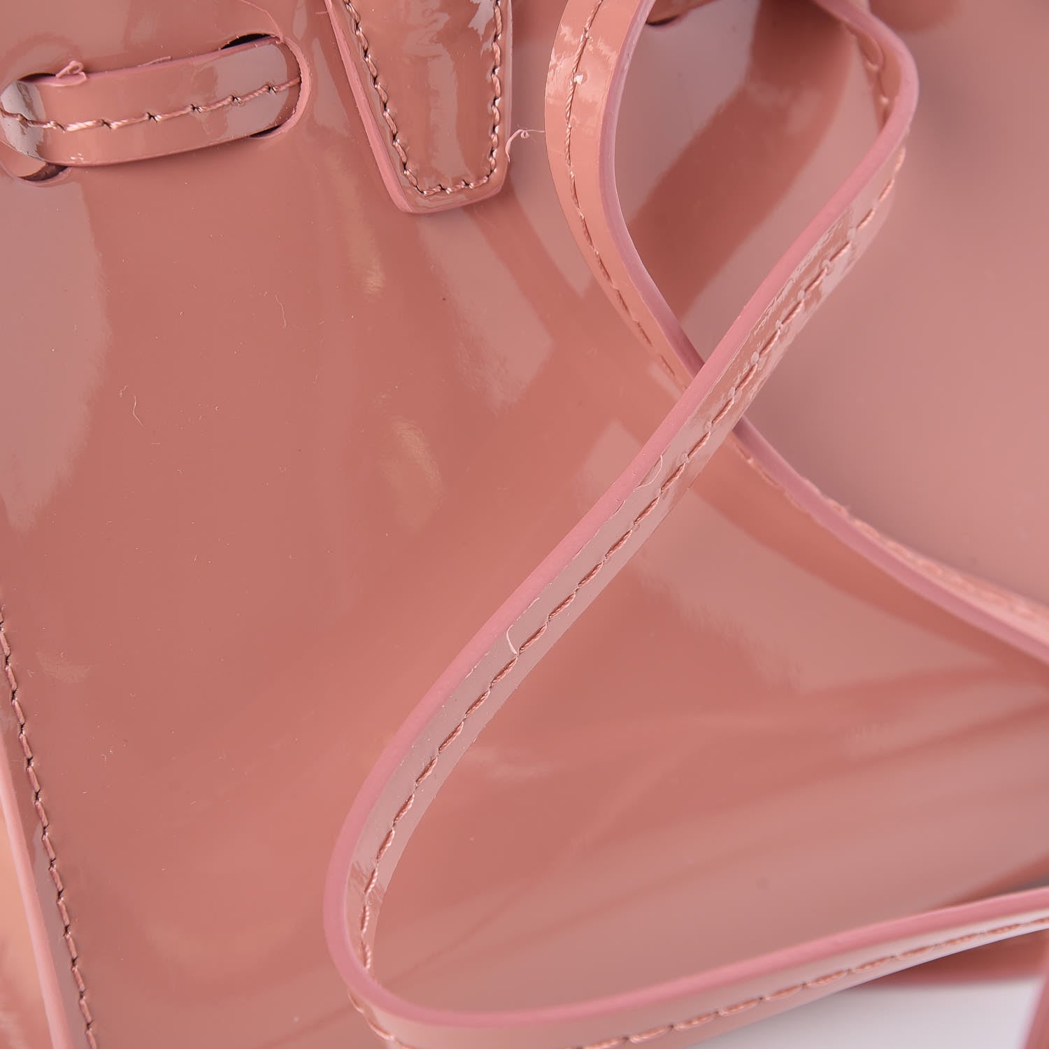 Mansur Gavriel Patent Mini Mini Sun Bag Blush 7 of 9