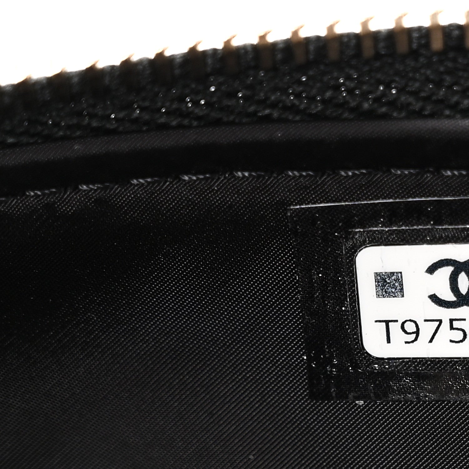 Chanel Velvet Effect Nylon Shiny Crumpled Calfskin Quilted Chanel 25 Clutch With Chain Black 7 of 10