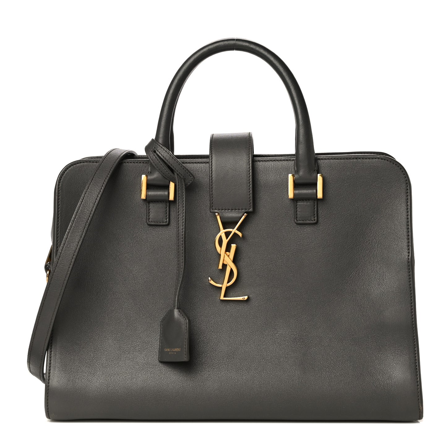 Calfskin Monogram Small Cabas Black