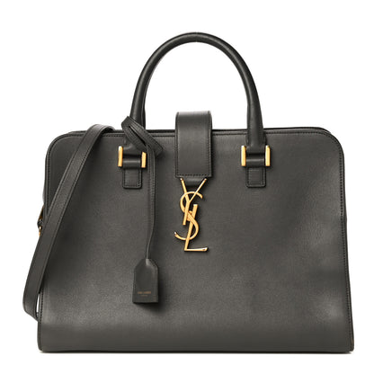 Saint Laurent Calfskin Monogram Small Cabas Black 1 of 11