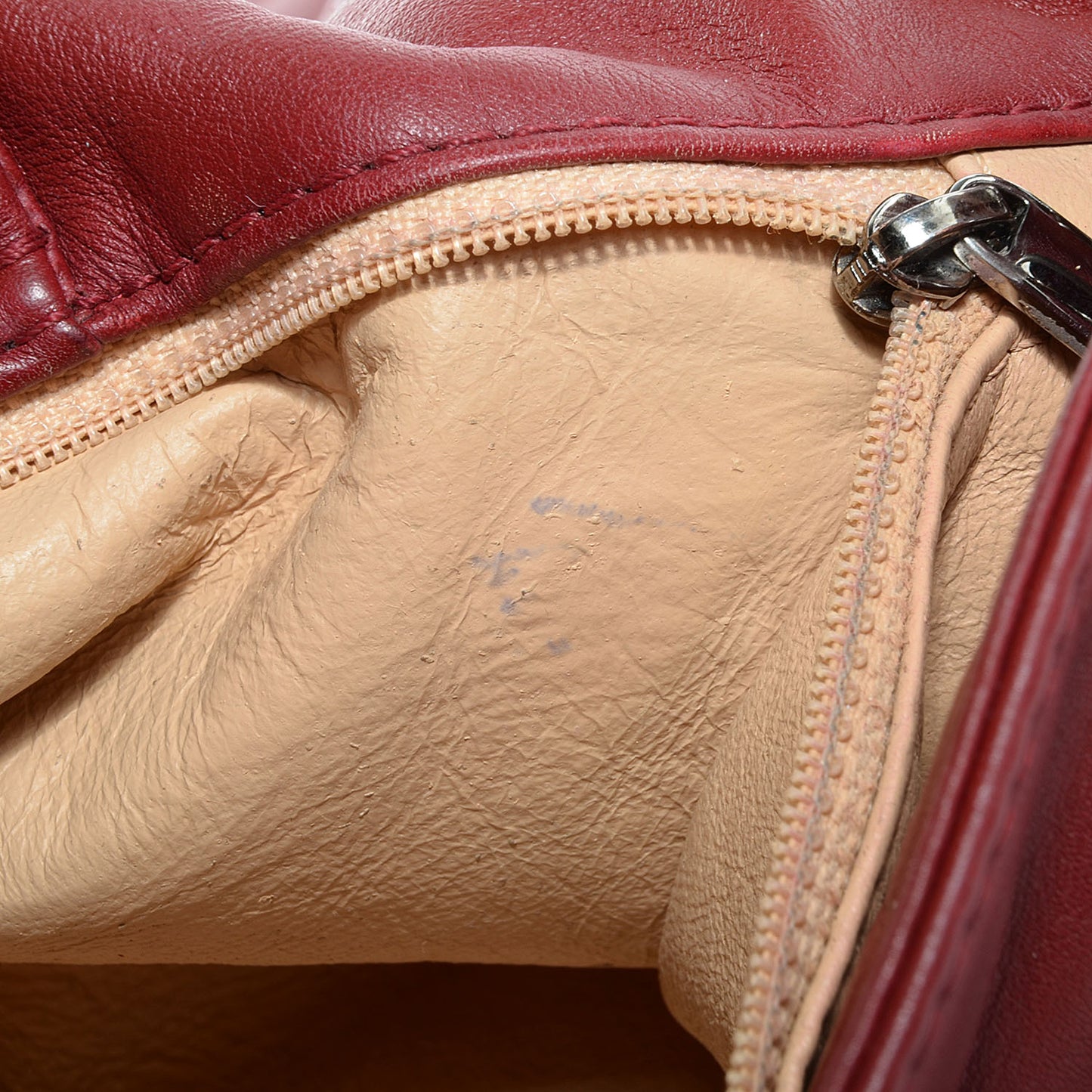 Smooth Calfskin Luxe Ligne Flap Bag Red