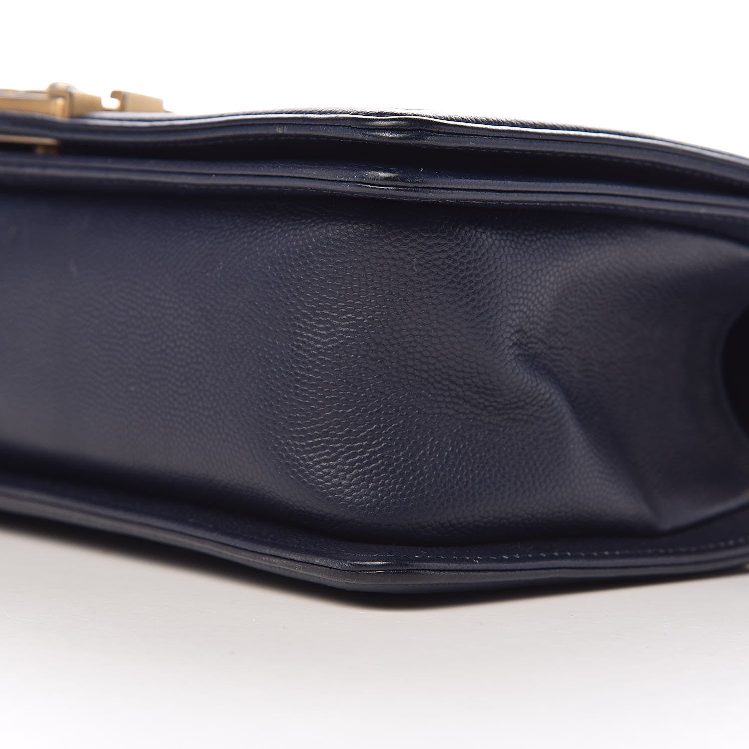 Chanel Caviar Quilted Medium Boy Flap Dark Blue 14 of 15