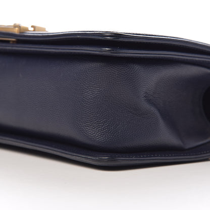 Chanel Caviar Quilted Medium Boy Flap Dark Blue 14 of 15