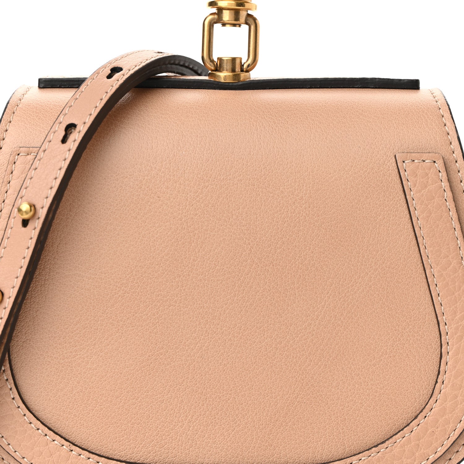 Chloe Calfskin Suede Small Nile Bracelet Bag Biscotti Beige 7 of 9