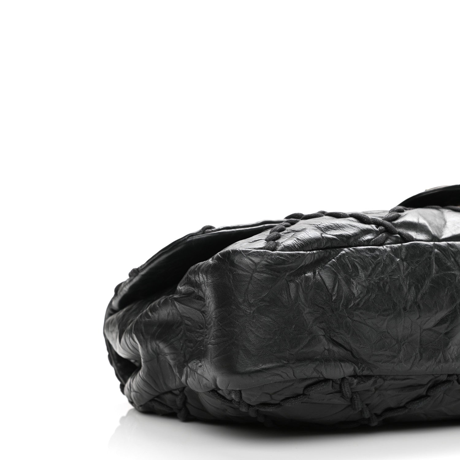 Chanel Calfskin Ultra Stitch Oversize Flap Black 10 of 12