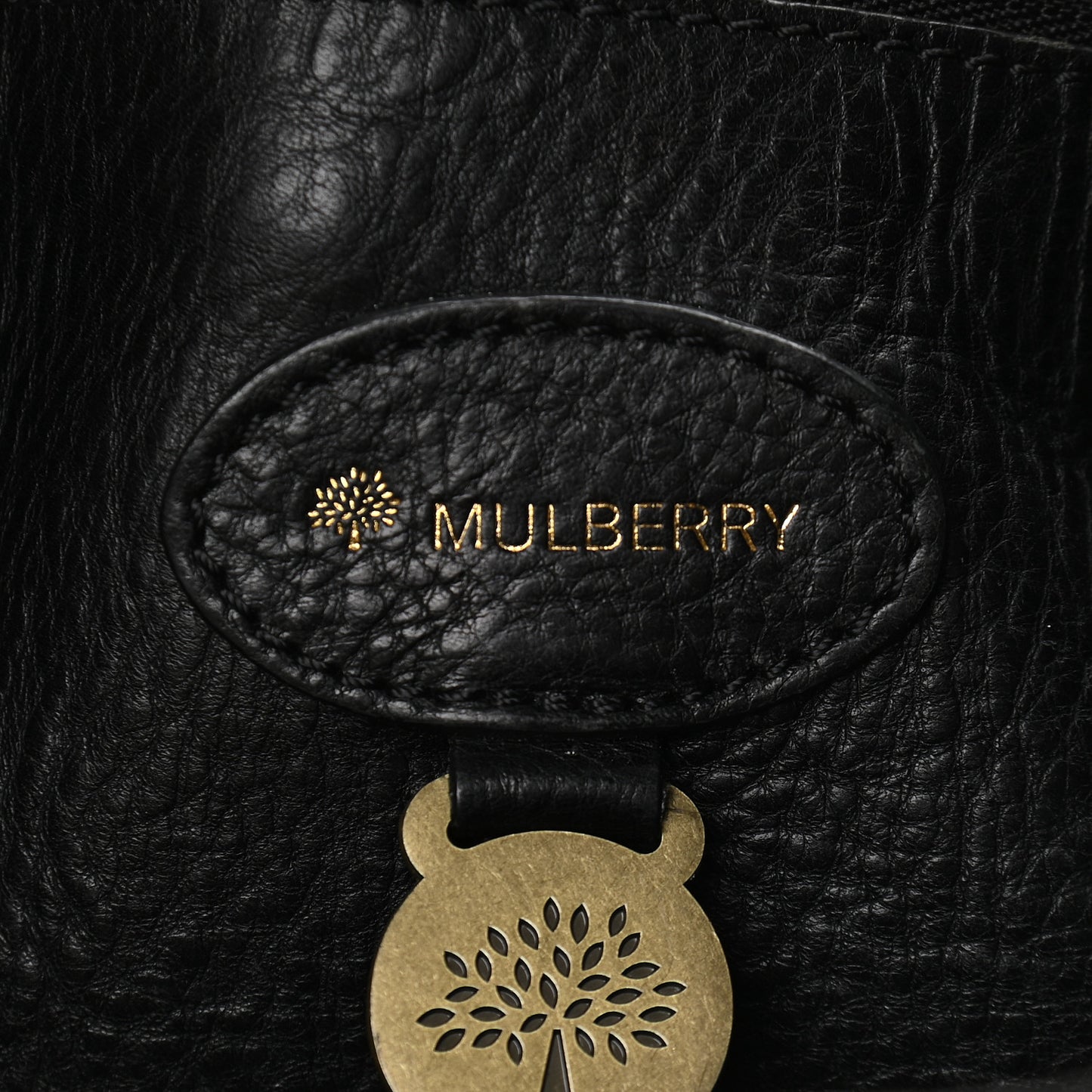 Natural Leather Bayswater Tote Black