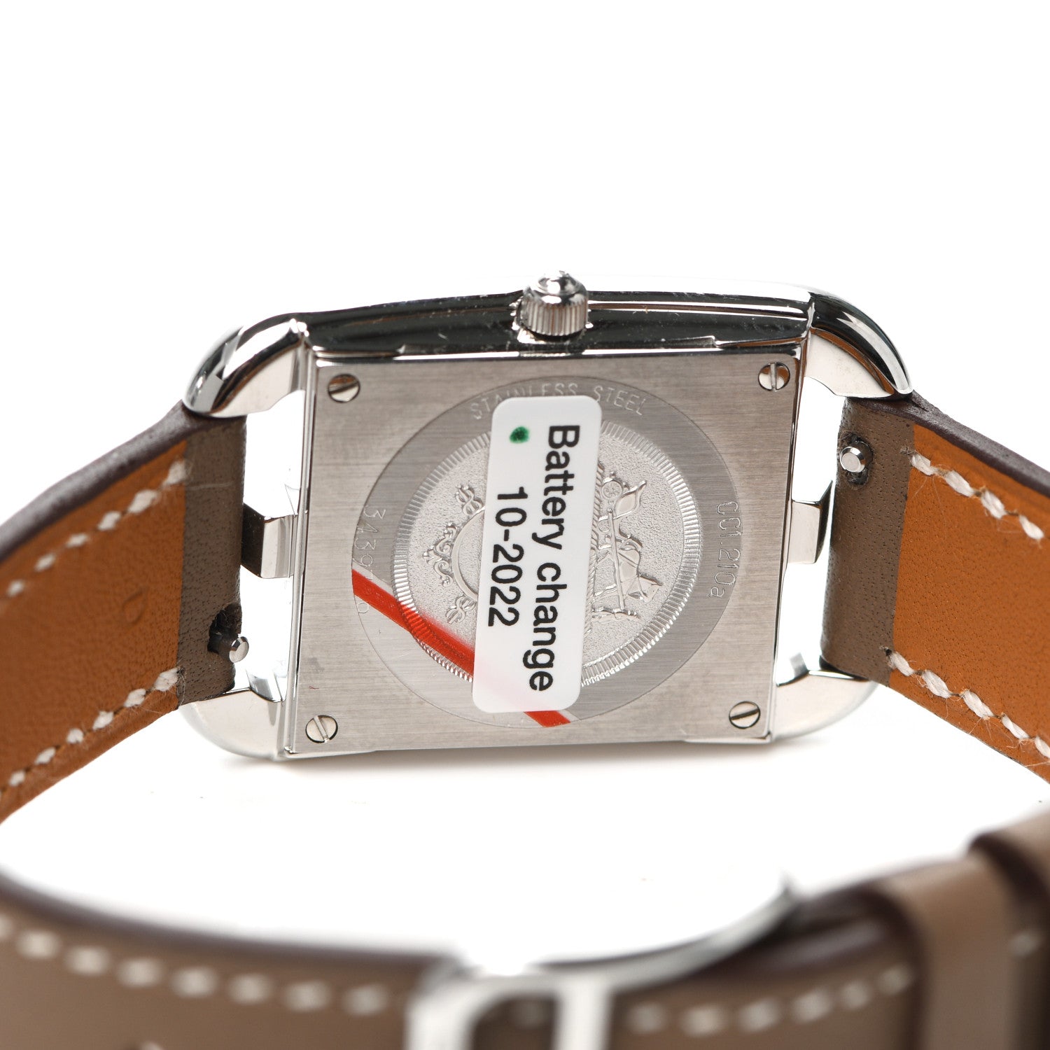 Hermes Stainless Steel Swift 23mm Cape Cod Quartz Watch Etoupe 4 of 5