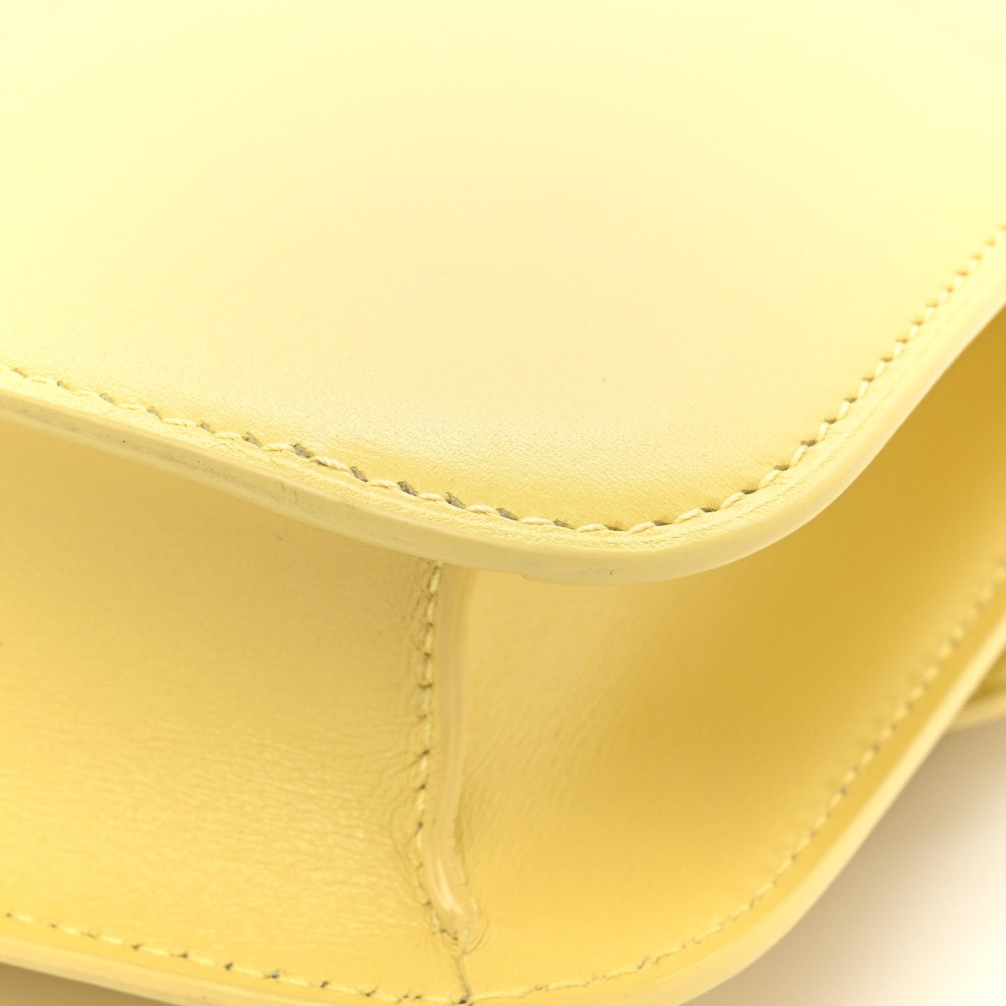 Smooth Calfskin Carre Satchel Paille