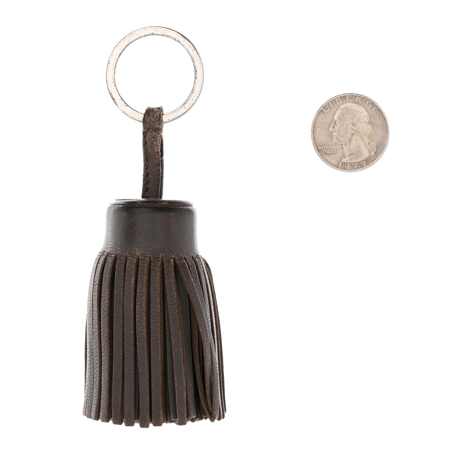 Hermes Lambskin Carmen Tassel Key Holder 2 of 8