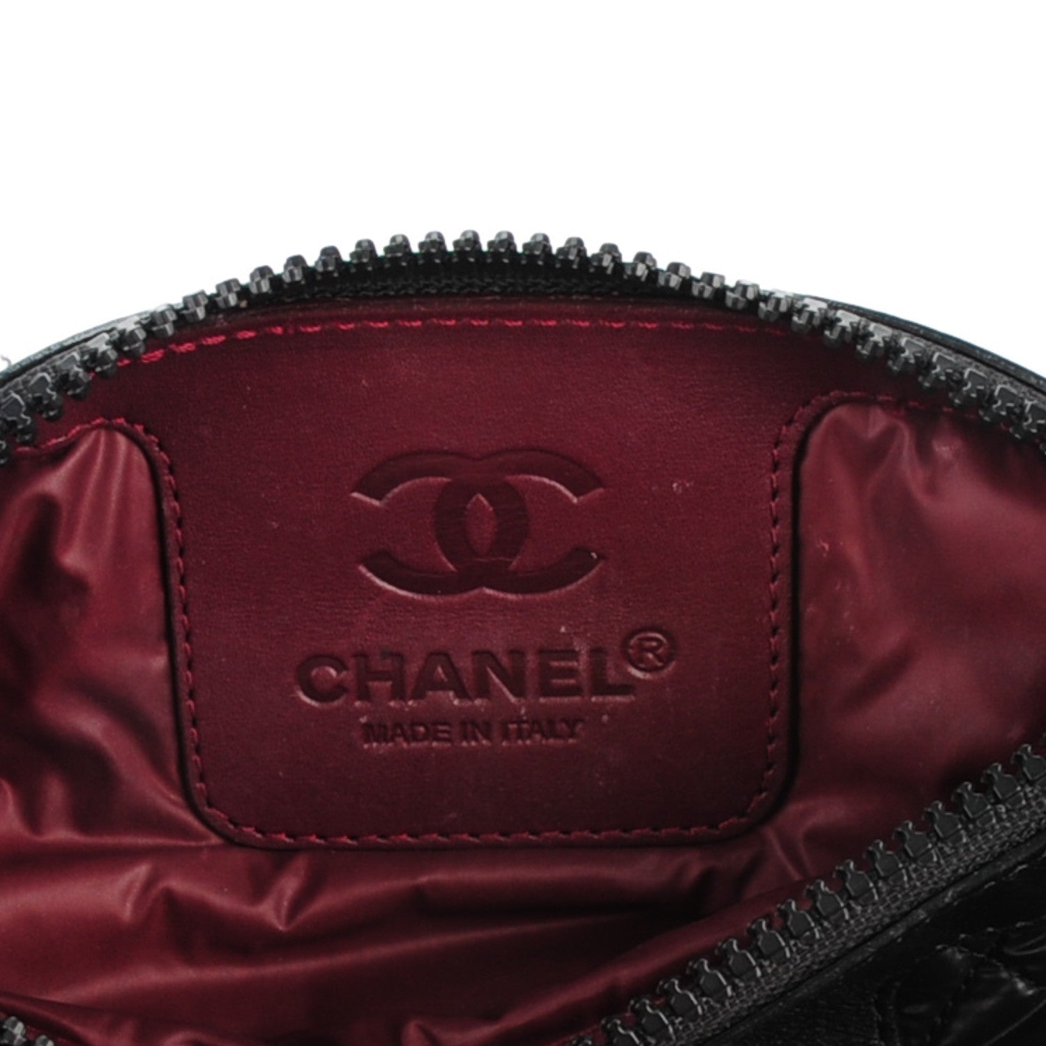 Chanel Nylon Quilted Cocoon Cosmetic Pouch Black 6 of 8