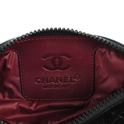 Chanel Nylon Quilted Cocoon Cosmetic Pouch Black 6 of 8