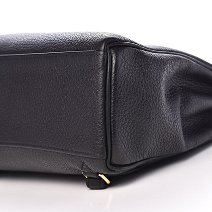 Hermes Taurillon Clemence Kelly Ado Backpack Black 9 of 11