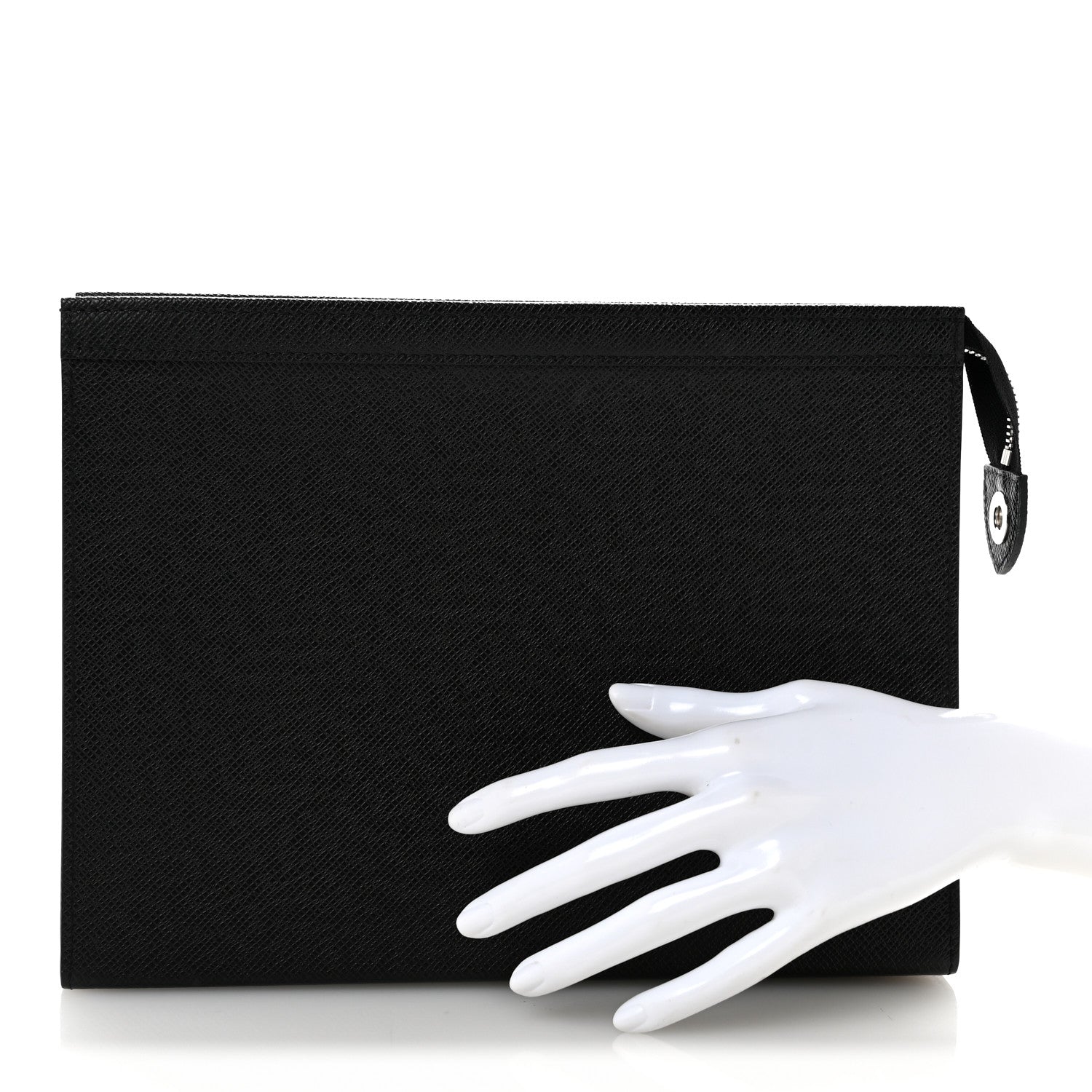 Louis Vuitton Taiga Pochette Voyage MM Black 2 of 8