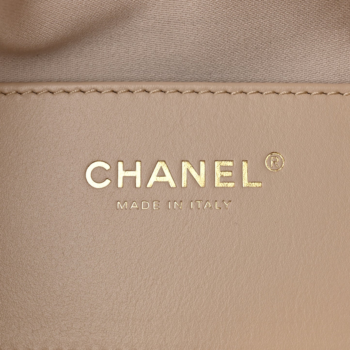 Caviar Quilted Medium Chanel 25 Handbag Beige