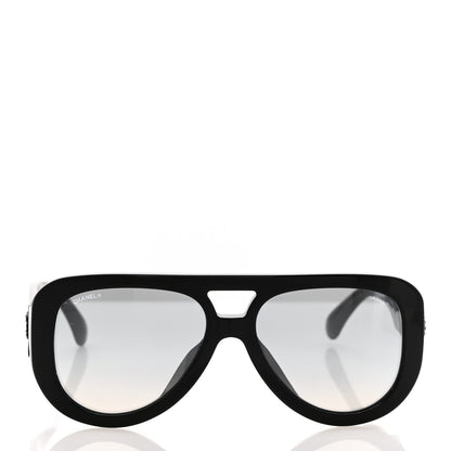 Chanel Resin Polarized Sunglasses 5423-B Black 2 of 8