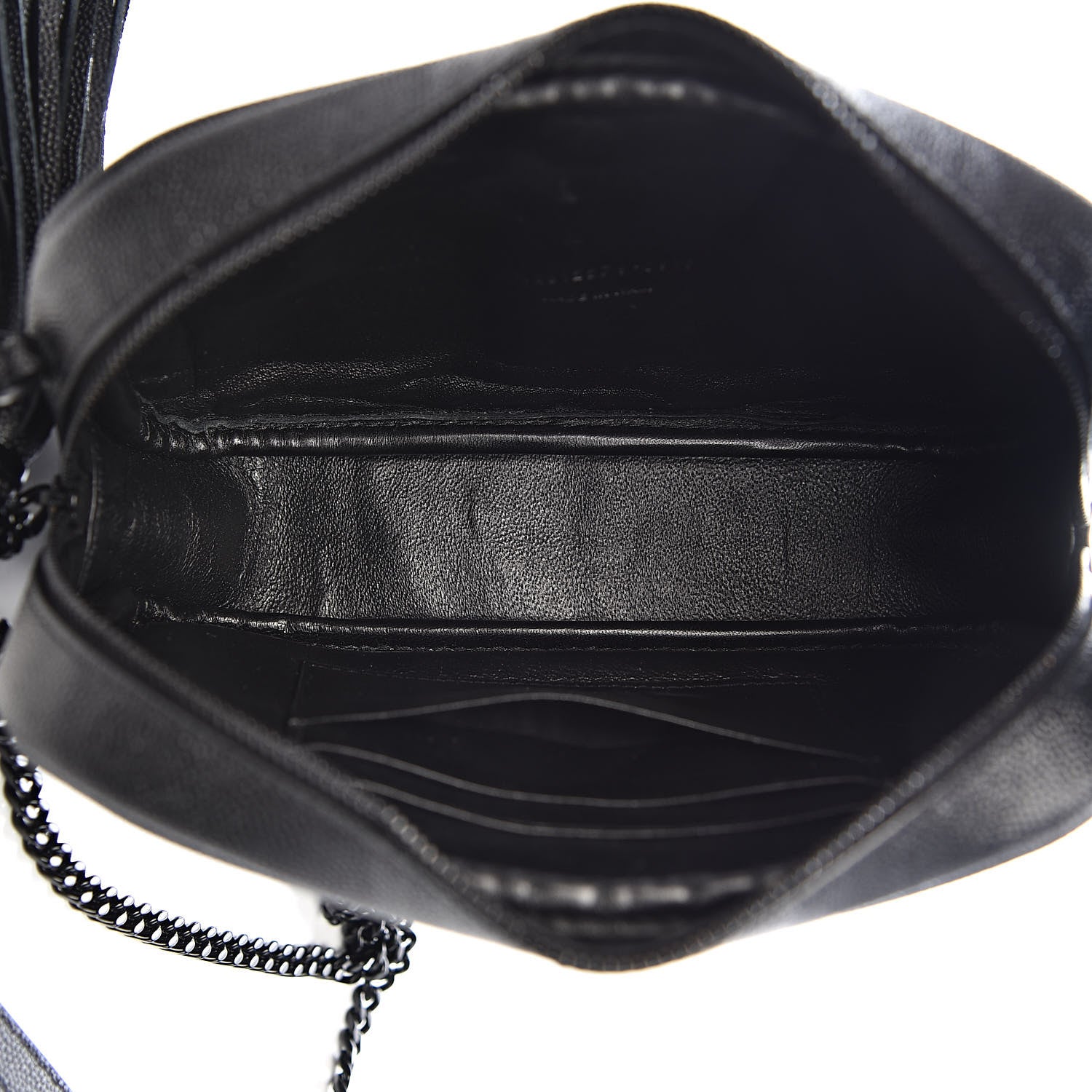 Saint Laurent Grain De Poudre Matelasse Monogram Mini Lou Camera Bag Black 5 of 10