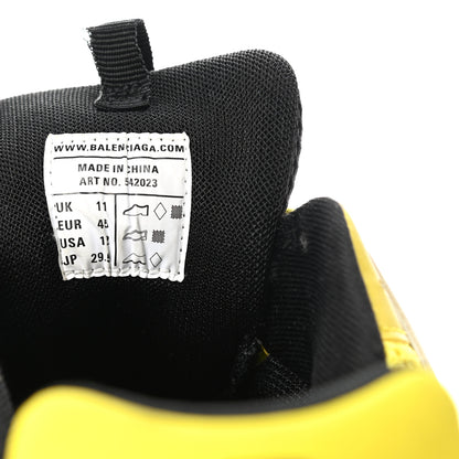 Balenciaga Mesh Nylon Mens Track Sneakers 45 Yellow Black White 7 of 8
