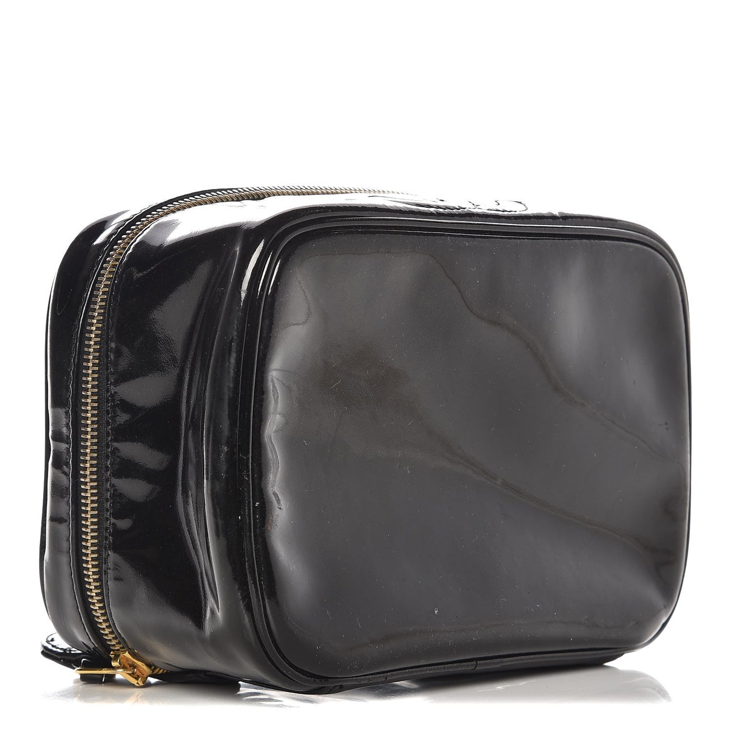 Patent Vanity Cosmetic Case Black