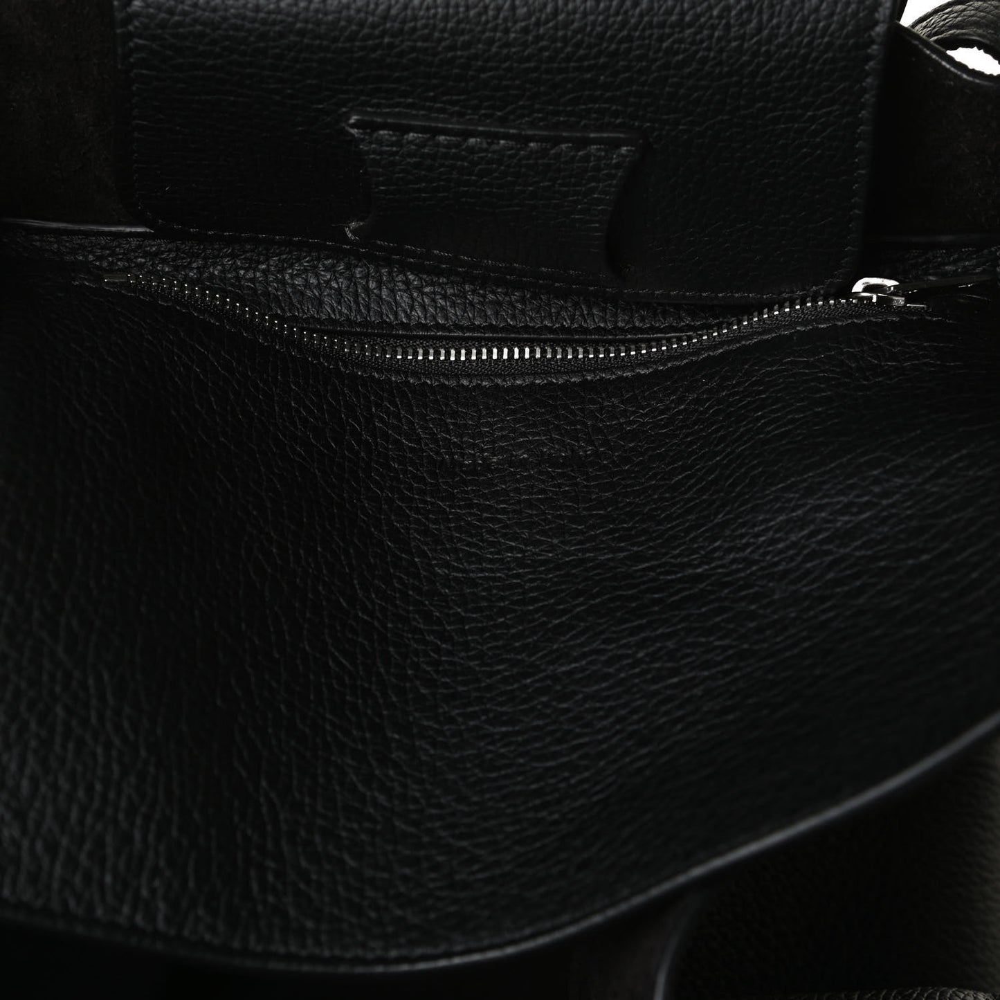 Supple Grained Calfskin Small Long Strap Big Bag Black