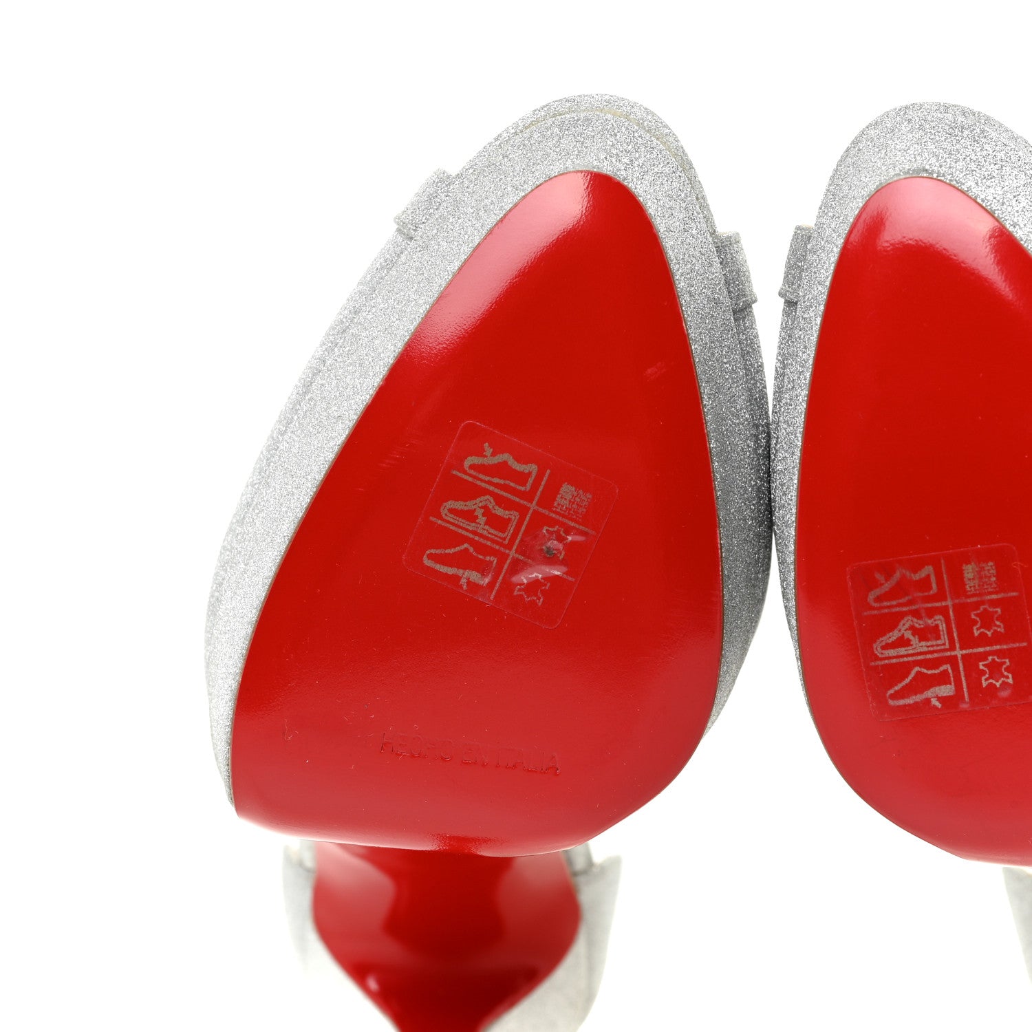 Christian Louboutin Mini Glitter Cathy 150 Pumps 39 Silver 7 of 18