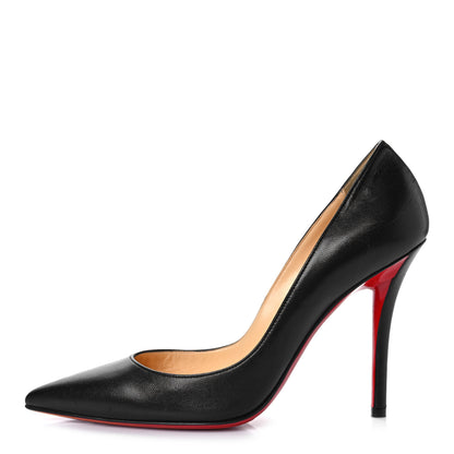 Christian Louboutin Shiny Nappa Apostrophy 100 Pumps 38 Black 1 of 11