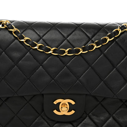 Chanel Lambskin Quilted Medium Double Flap Black 5 of 12