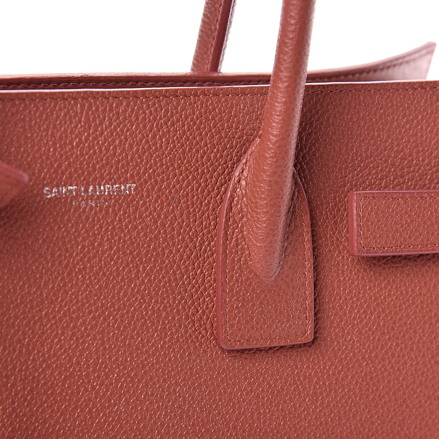 Saint Laurent Grained Calfskin Baby Sac De Jour Mystic Rose 13 of 16