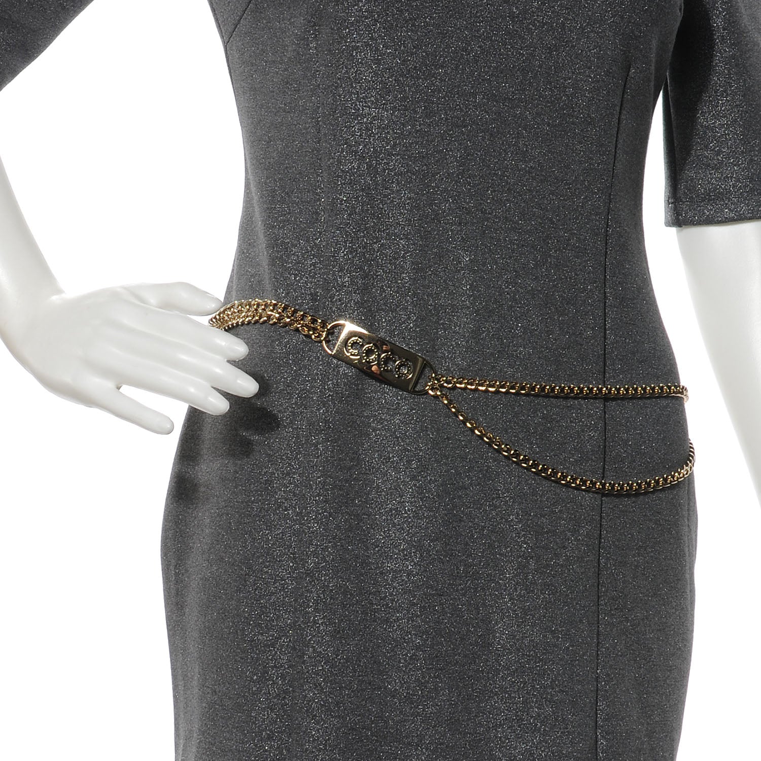 Chanel Gold Chain CC Coco Belt 2 of 5