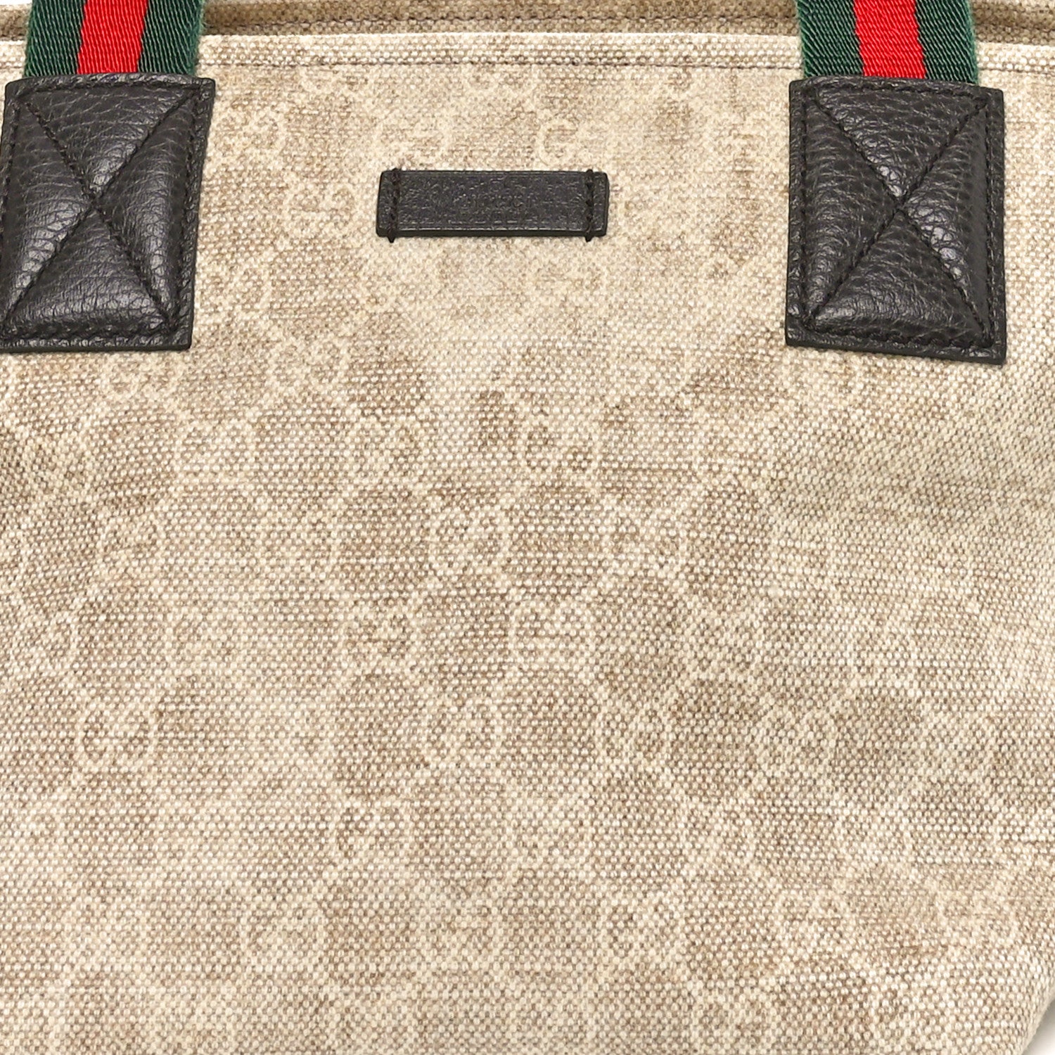 Gucci GG Monogram Mini Web Handle Bucket Tote Ivory 8 of 10