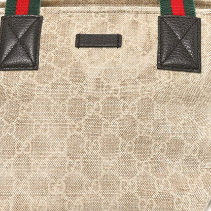 Gucci GG Monogram Mini Web Handle Bucket Tote Ivory 8 of 10