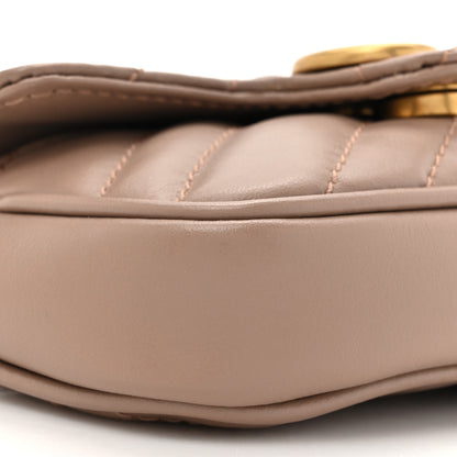 Gucci Calfskin Matelasse Heart GG Marmont 2.0 Coin Purse On A Chain Porcelain Rose 9 of 10