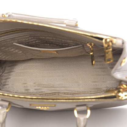 Prada Saffiano Medium Galleria Double Zip Tote Pomice 6 of 15