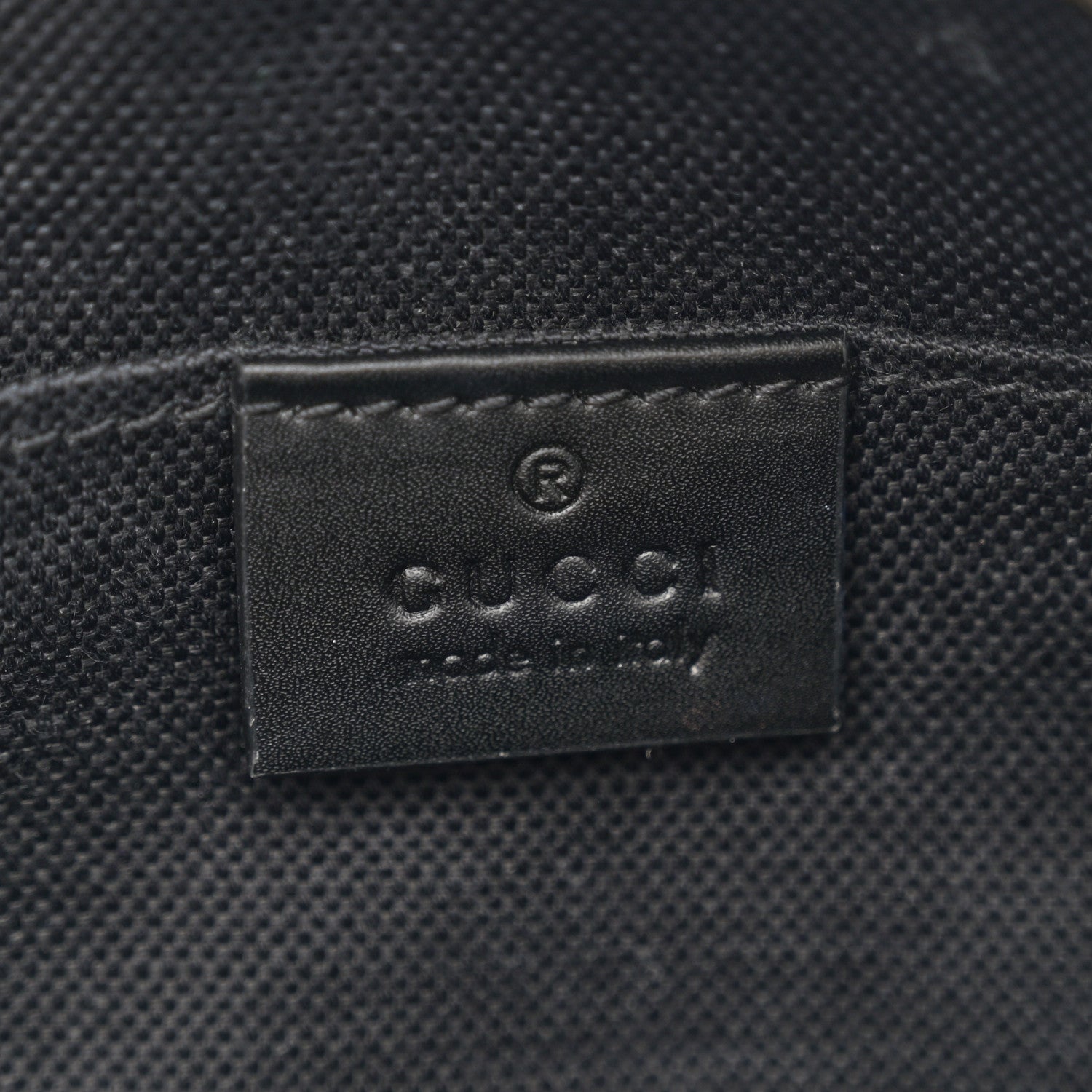 Gucci GG Supreme Monogram Web Shoulder Bag Black Grey 6 of 13