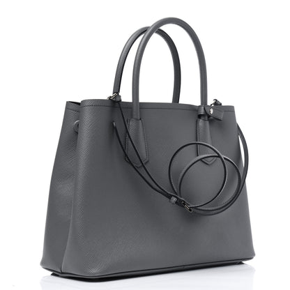 Prada Saffiano Cuir Small Double Bag Marmo 4 of 18