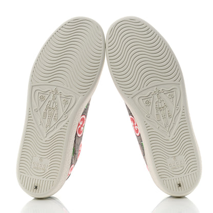 Gucci GG Supreme Monogram Apple Womens Ace Sneakers 36 Red 5 of 10