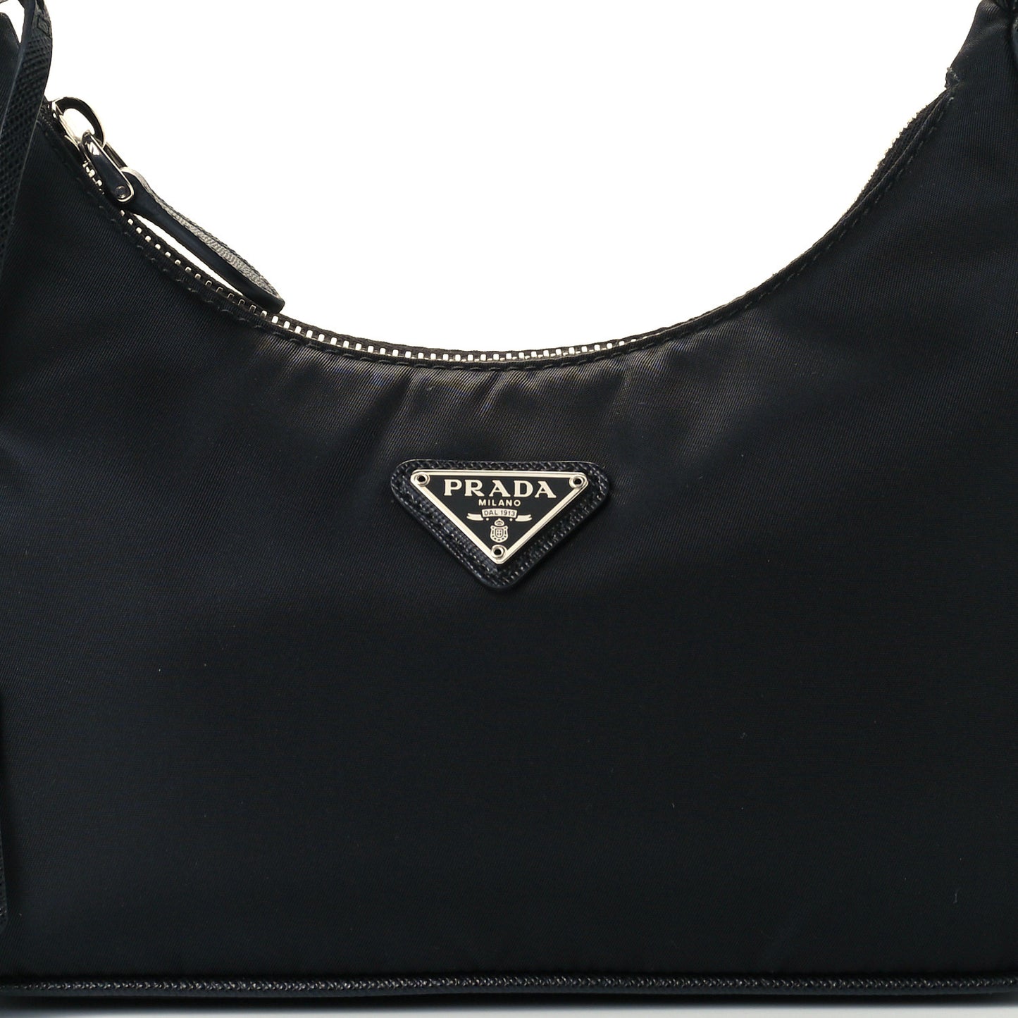 Tessuto Nylon Saffiano Mini Re-Edition 2005 Bag Black