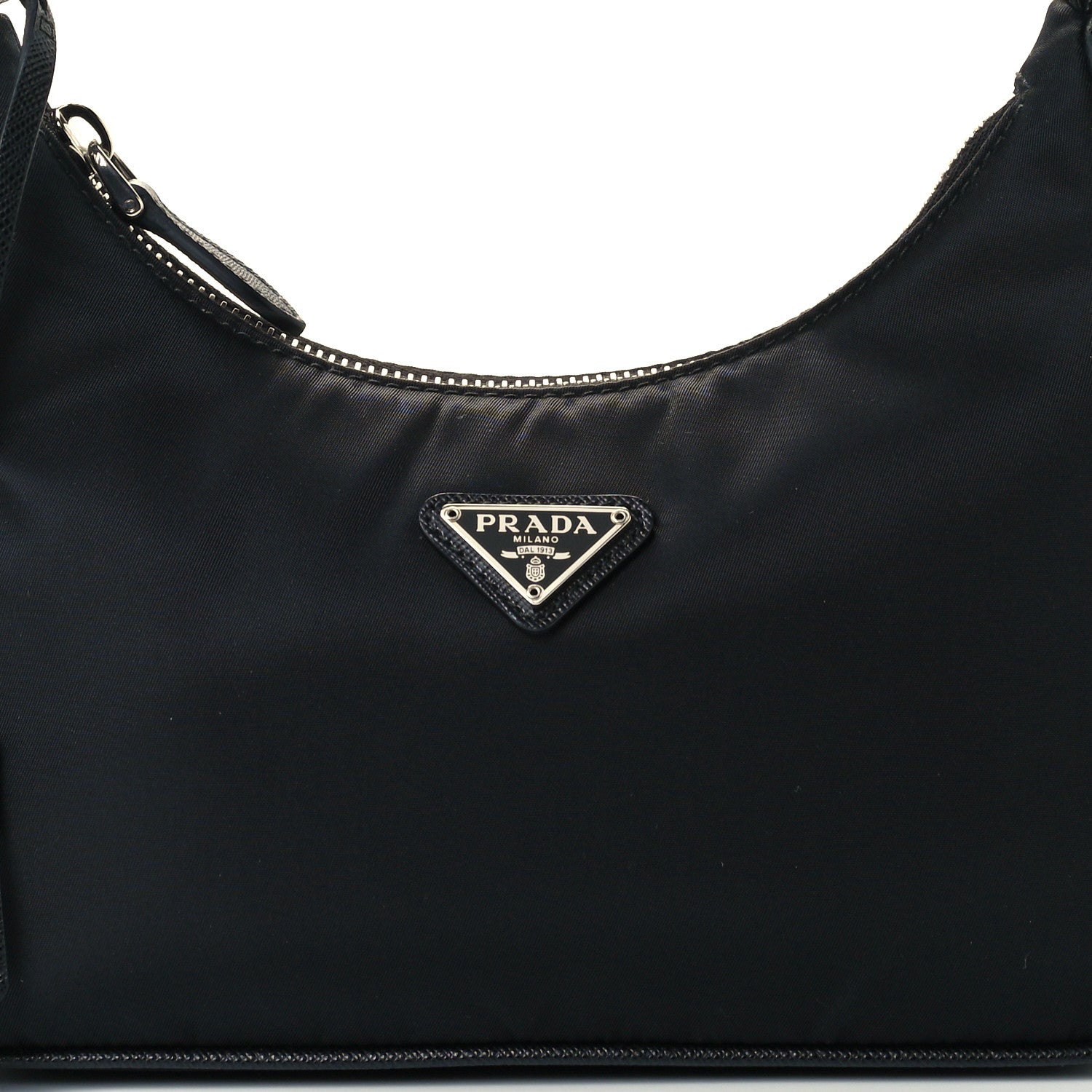 Prada Tessuto Nylon Saffiano Mini Re-Edition 2005 Bag Black 9 of 11