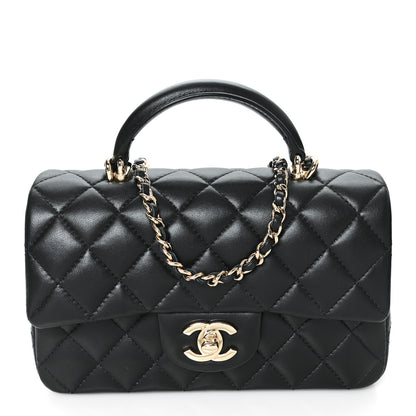 Chanel Caviar Quilted Mini Top Handle Rectangular Flap Black 1 of 11