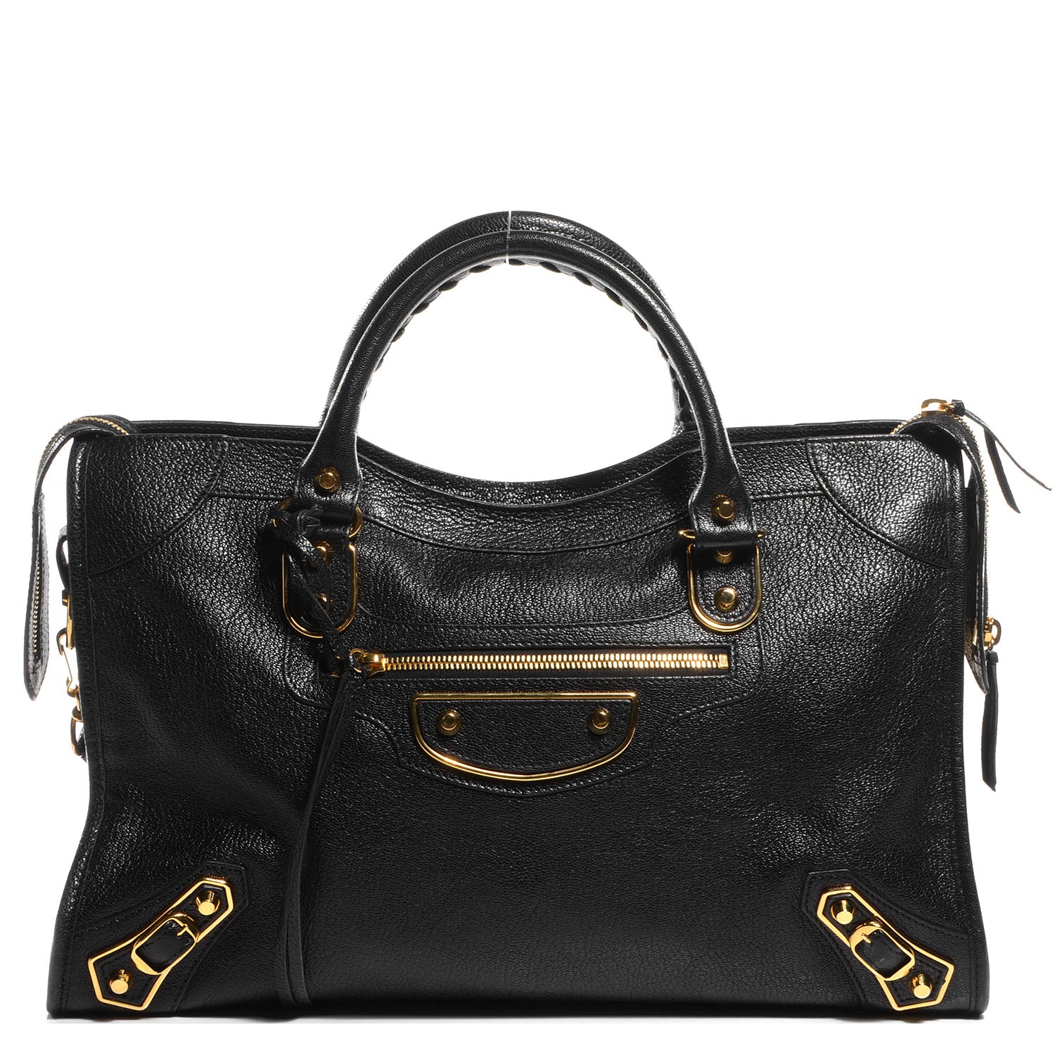 Balenciaga Chevre Hamilton Metallic Edge City Black 1 of 11