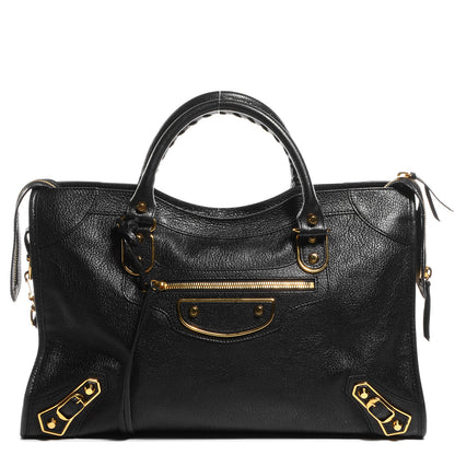Balenciaga Chevre Hamilton Metallic Edge City Black 1 of 11
