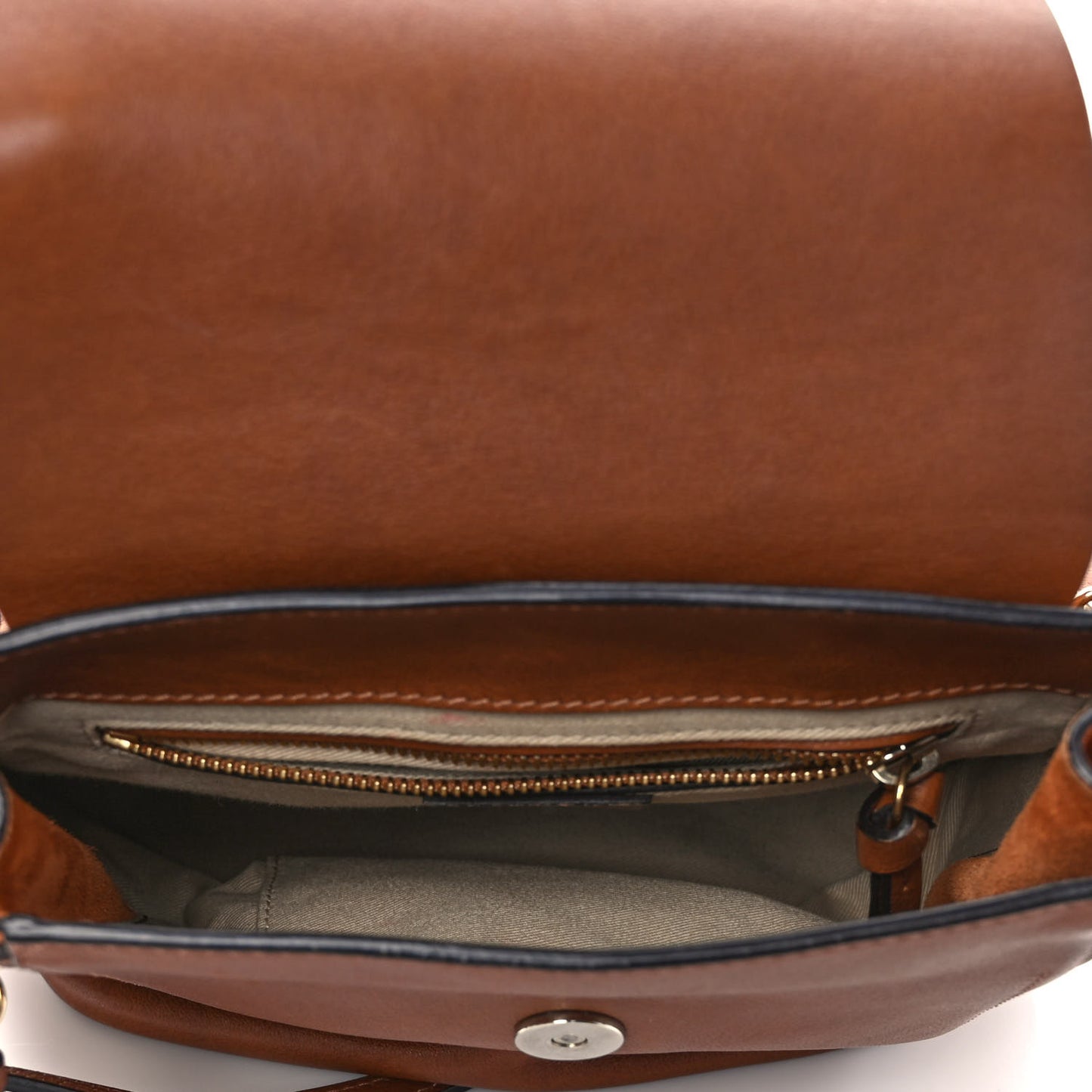 Suede Calfskin Small Faye Backpack Tobacco